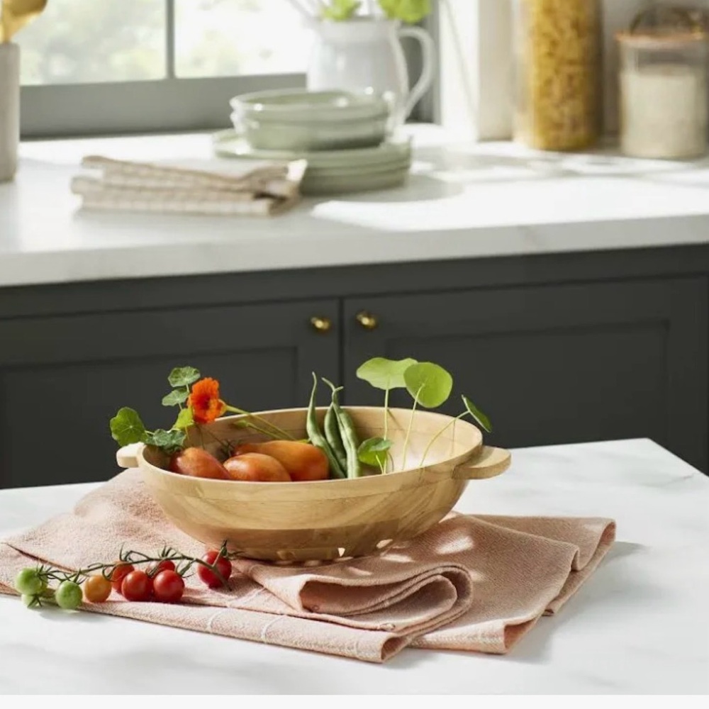 Magnolia Hearth & Hand Natural 42 oz Wood harvest Bowl